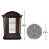 Design Toscano Rosedale Hardwood Wall Curio Cabinet: Walnut Finish BN1522